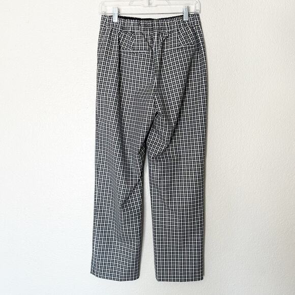 J. Crew Pants Women Pull-on Straight-leg Check Slim Fit Career Office Business 4 - Picture 5 of 7